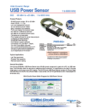 PWR-6G Datasheet PDF Mini-Circuits