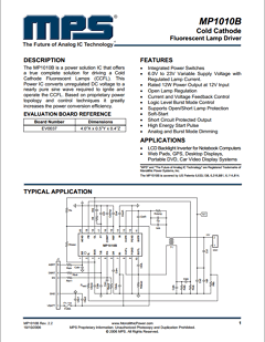 MP1010B Datasheet PDF Monolithic Power Systems