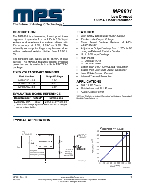 MP8801DJ-2.85 Datasheet PDF Monolithic Power Systems