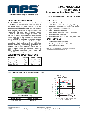 EV1570DN-00A Datasheet PDF Monolithic Power Systems