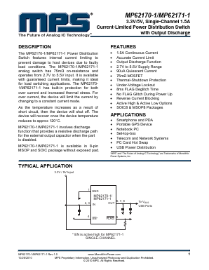 MP62171ES-1 Datasheet PDF Monolithic Power Systems