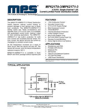 MP62171-3 Datasheet PDF Monolithic Power Systems