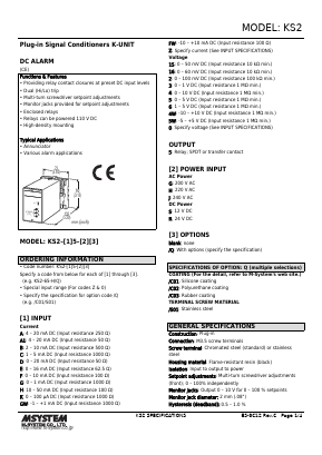 KS2 Datasheet PDF M-System Co.,Ltd.