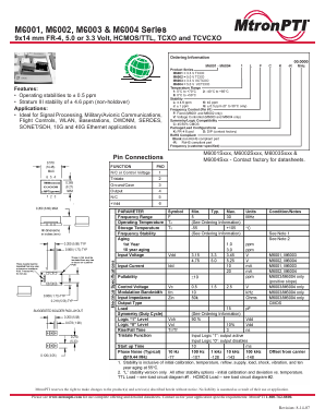 M60048LFCD Datasheet PDF MTRONPTI