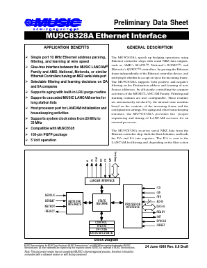 MU9C8328A Datasheet PDF MUSIC Semiconductors