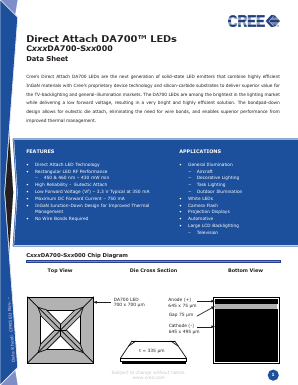 C450DA700-0212 Datasheet PDF Marktech Optoelectronics