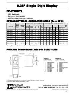 MTN7136M-11A Datasheet PDF Marktech Optoelectronics