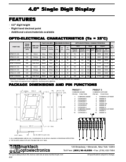 MTN2141-AG Datasheet PDF Marktech Optoelectronics