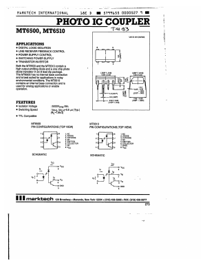 MT6510 Datasheet PDF Marktech Optoelectronics