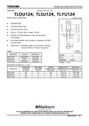 TLSU124 Datasheet PDF Marktech Optoelectronics