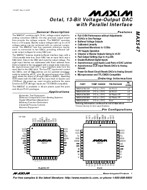 MAX547ACMH Datasheet PDF Maxim Integrated