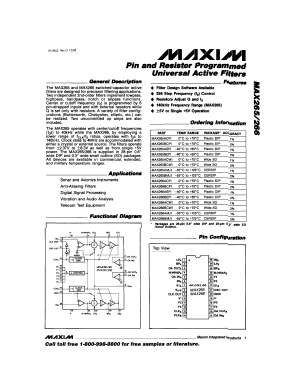 MAX265ACPI Datasheet PDF Maxim Integrated