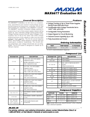 MAX6877EVKIT Datasheet PDF Maxim Integrated