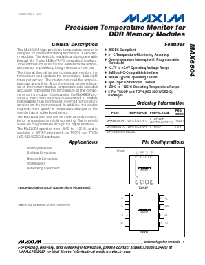 MAX6604ATA Datasheet PDF Maxim Integrated