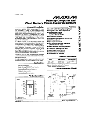 MAX717CSE Datasheet PDF Maxim Integrated