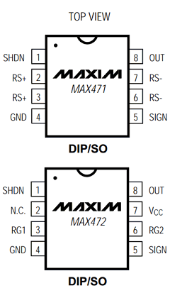 MAX471 Datasheet PDF Maxim Integrated