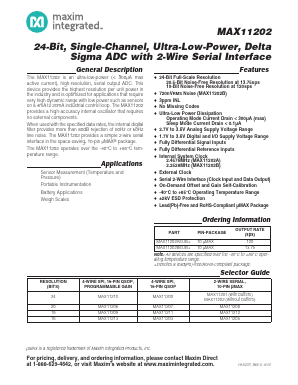 MAX11202BEUB+ Datasheet PDF Maxim Integrated