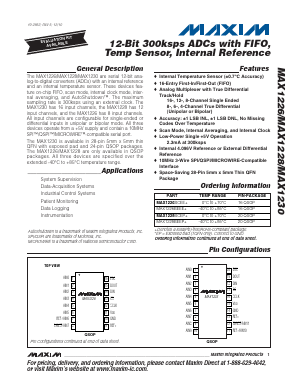 MAX1228BCEP Datasheet PDF Maxim Integrated