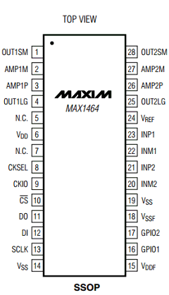 MAX1464CAI Datasheet PDF Maxim Integrated