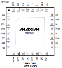 MAX1533AETJ Datasheet PDF Maxim Integrated