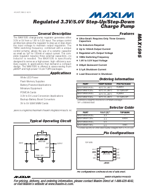 MAX1595ETC50 Datasheet PDF Maxim Integrated