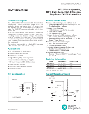 MAX1627C/D Datasheet PDF Maxim Integrated