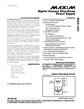 MAX1802EHJ Datasheet PDF Maxim Integrated