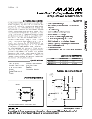 MAX1966 Datasheet PDF Maxim Integrated