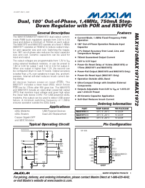 MAX1970 Datasheet PDF Maxim Integrated