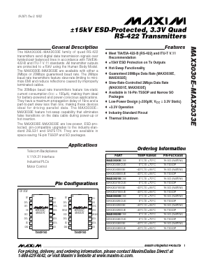 MAX3031ECSE Datasheet PDF Maxim Integrated