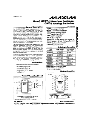 MAX327C/D Datasheet PDF Maxim Integrated