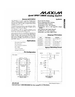 MAX333EPP Datasheet PDF Maxim Integrated