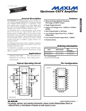 MAX3509EUP Datasheet PDF Maxim Integrated
