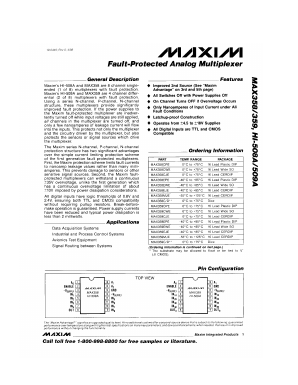 HI-508A Datasheet PDF Maxim Integrated