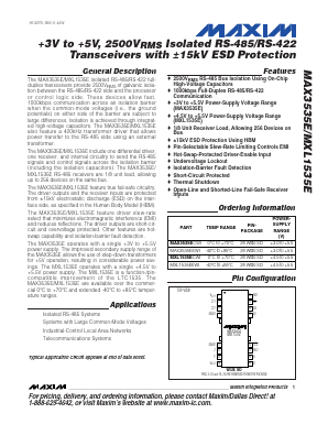 MAX3535ECWI Datasheet PDF Maxim Integrated