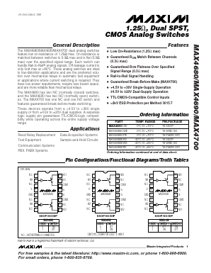 MAX4680EPE Datasheet PDF Maxim Integrated