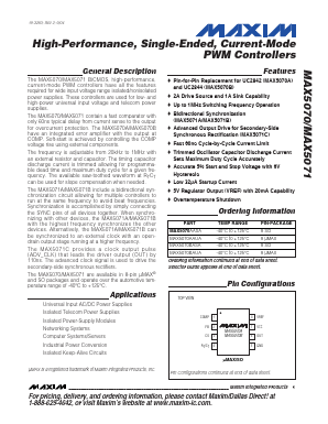 MAX5071 Datasheet PDF Maxim Integrated