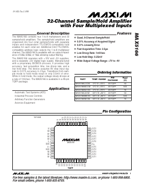 MAX5166L Datasheet PDF Maxim Integrated