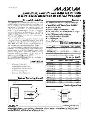 MAX5361PEUK-T Datasheet PDF Maxim Integrated
