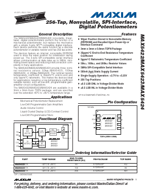 MAX5424ETA Datasheet PDF Maxim Integrated