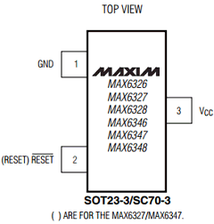 MAX6327UR23-T Datasheet PDF Maxim Integrated