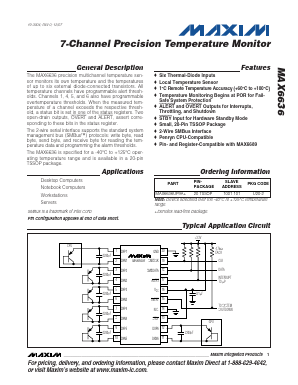 MAX6636UP9A Datasheet PDF Maxim Integrated