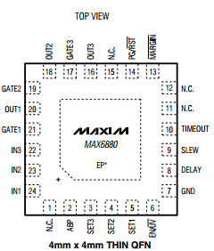 MAX6883ETE Datasheet PDF Maxim Integrated