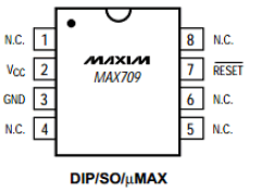 MAX709LEUA Datasheet PDF Maxim Integrated