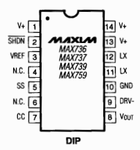 MAX736CWE Datasheet PDF Maxim Integrated