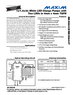 MAX8645Y Datasheet PDF Maxim Integrated