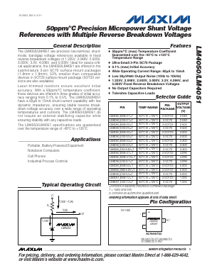 LM4050B Datasheet PDF Maxim Integrated