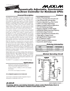 MAX1717EEG+ Datasheet PDF Maxim Integrated