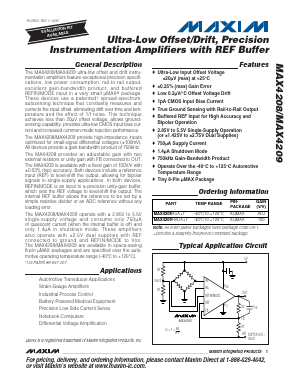 MAX4209HAUA-T Datasheet PDF Maxim Integrated