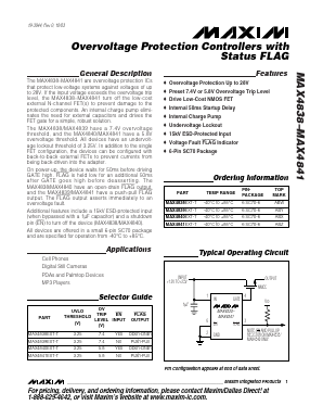 MAX4838EXT-T Datasheet PDF Maxim Integrated